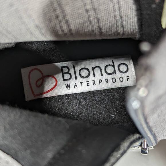 Blondo Waterproof Suede Ankle Booties - Women's 6.5M - Gray - Picture 11 of 14